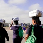 Carers walking