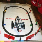 A robot on the course