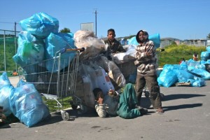 Kids bring recycling
