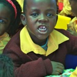 Little boy very happy with his gift